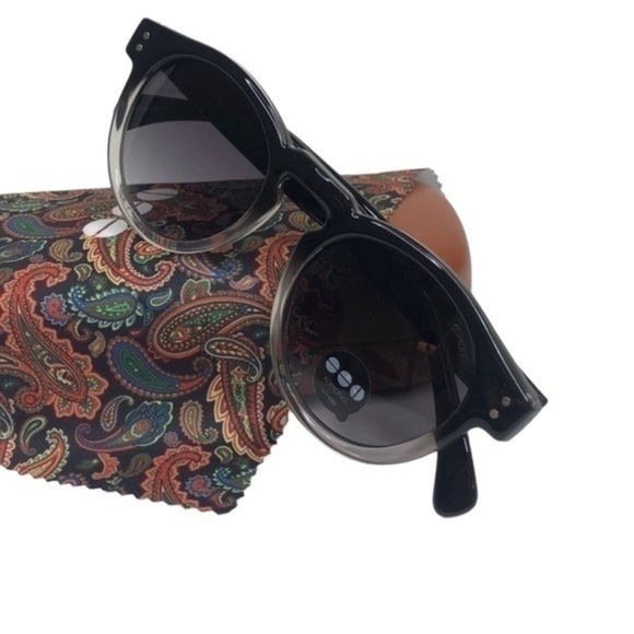 KOMONO Sunglasses NEW Paisley round black grey - Picture 7 of 9